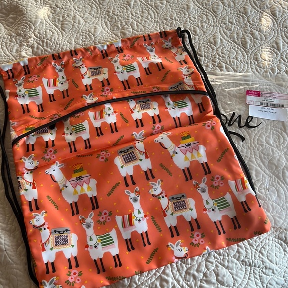 New Thirty-One Cinch Sac Llama Rama - Picture 1 of 2